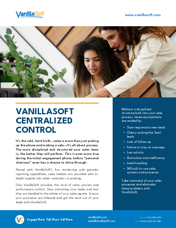 VanillaSoft Centralized Control Download